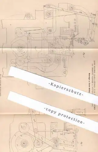 original Patent - Familie Kiddier ,  Nottingham , England , 1879 , Ränder - Wirkmaschine | Wirkstuhl | Cotton !!!