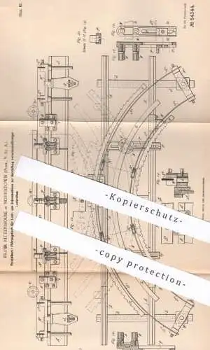 original Patent - Frank Rittenhouse , Norristown Pennsylvania USA , 1890 | Führungstisch für Lochmaschine , Bohrmaschine