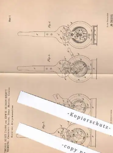 original Patent - Thomas Sidney Evans , Edwin Hudson Bissett , Winnipeg , Selkirk , Canada | Ofenrohr - Biegemaschine