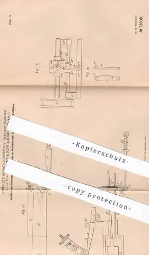 original Patent - Hyppolite Besson , Hornsey , Middlesex | G. B. Kent & Sons , London , England | 1892 | Borsten Bündel