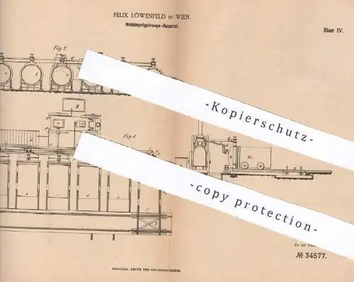 original Patent - Felix Löwenfeld , Wien , Österreich | Apparat zur Holzimprägnierung | Holz imprägnieren , Tischler