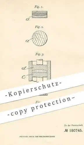 original Patent - Carl Franze , Tetschen a. E. , 1905 , Holzknopf , Holzknöpfe | Knopf , Knöpfe aus Holz | Schneider !!