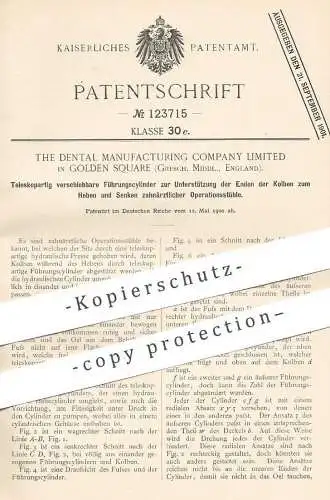 original Patent - The Dental Manufacturing Company Limited , Golden Square , England , 1900 , Operationsstuhl Zahnarzt