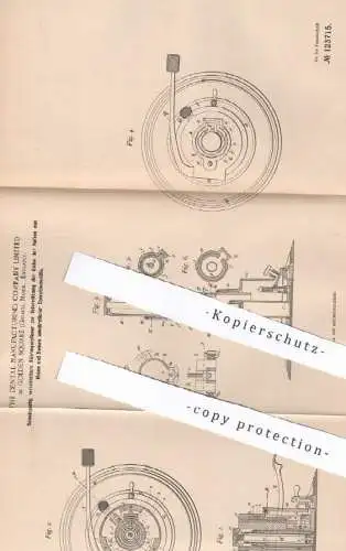 original Patent - The Dental Manufacturing Company Limited , Golden Square , England , 1900 , Operationsstuhl Zahnarzt