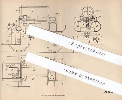 original Patent - Bruno Lowack , Carl Walter , Berlin , 1906 , Druckgaspumpe | Druck - Gaspumpe | Ammoniak !!