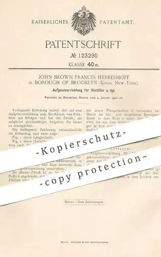 original Patent - John Brown Francis Herreshoff , Borough of Brooklyn , Kings , New York , USA , 1900 | Rostofen | Ofen