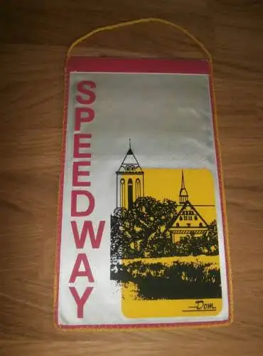 Speedway Wimpel MC Güstrow , ADMV , DDR , Mecklenburg  !!!