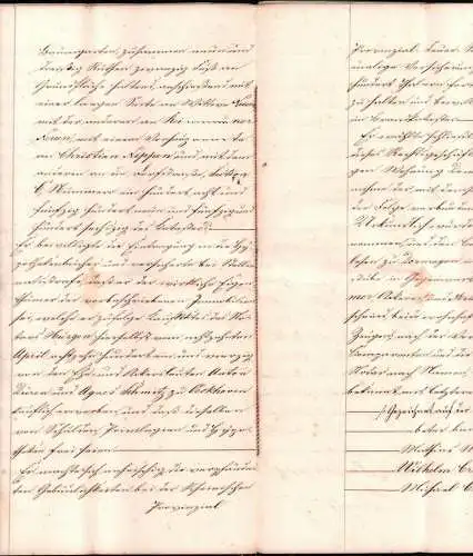 Dokumente , M. Mehl zu Rommerskirchen b. Grevenbroich 1850 , V. Boffers zu Dormagen , 12 seitig !!