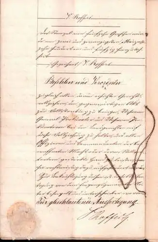 Dokumente , M. Mehl zu Rommerskirchen b. Grevenbroich 1850 , V. Boffers zu Dormagen , 12 seitig !!