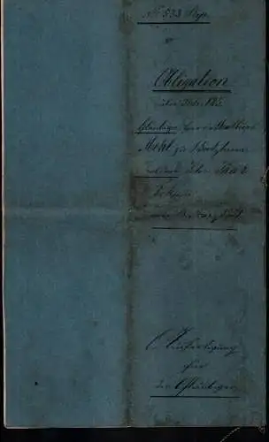 Dokumente , M. Mehl zu Rommerskirchen b. Grevenbroich 1850 , V. Boffers zu Dormagen , 12 seitig !!
