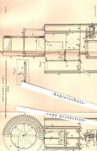 original Patent - Albert Dallmer , Dresden , 1893 , Selbstkassierender Verkaufsautomat | Automat mit Münzeinwurf !!!