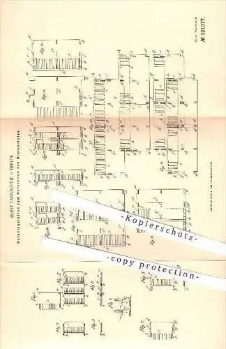 original Patent - Ernst Langelütje in Berlin , 1900 , Aufstellen von Bleisoldaten , Blei , Zinnsoldaten , Soldaten !!!