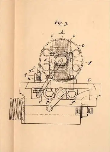 Original Patentschrift - P. Centner in Lambermont , 1904 , Apparat für Solenoid - Bohrmaschine !!!