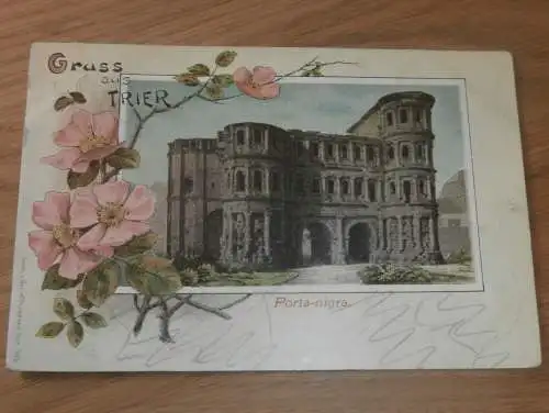 alte AK - Trier , 1899 , Porta-Nigra , Ansichtskarte !