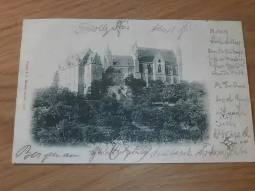 alte AK - Marburg , 1900 , Schloss von der Sternwarte , Ansichtskarte !