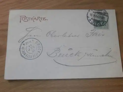 alte AK - Worms , 1904 , Ludwigsbrücke , Ansichtskarte !