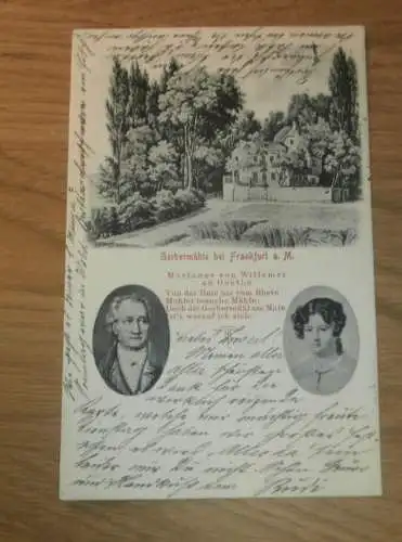 alte AK -  Gerbermühle b.  Frankfurt a. Main , 1902,  Ansichtskarte !!!