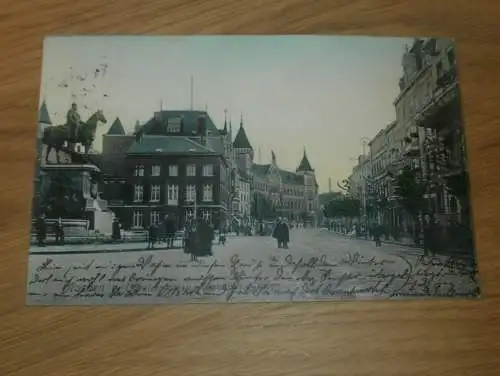 alte AK - Aachen , 1912 , Theaterplatz , Ansichtskarte !!!