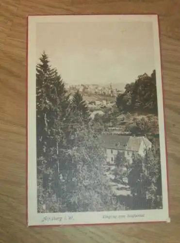 alte AK - Arnsberg i. W. , 1913 , Seufzertal , Ansichtskarte !!!