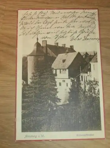 alte AK - Arnsberg i. W. , 1913 , Kaiserspförtchen , Ansichtskarte !!!