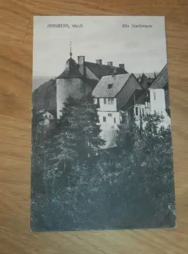 alte AK - Arnsberg i. W. , 1910 , Alte Stadtmauer , Ansichtskarte !!!