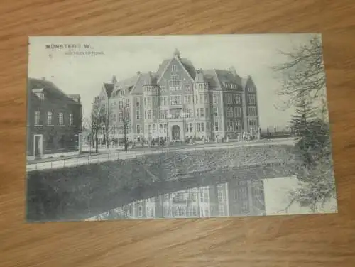 alte AK - Münster i. W. , 1908 , Hüfferstiftung , Ansichtskarte !!!