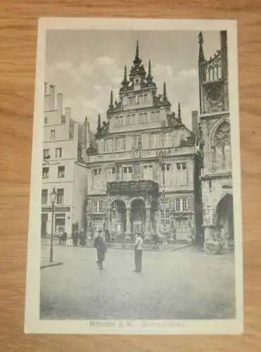alte AK - Münster i. W. , 1917 , Stadtweinhaus , Ansichtskarte !!!
