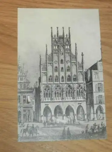 alte AK - Münster i. W. , 1909 , Rathaus , Ansichtskarte !!!