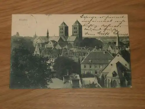alte AK - Münster i. W. , 1911 , Panorama , Ansichtskarte !!!
