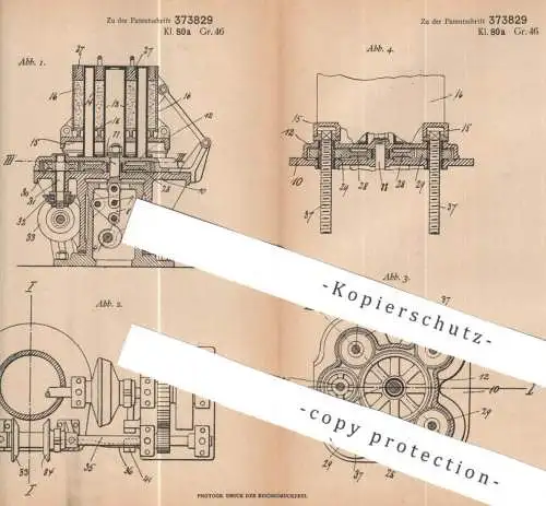 original Patent - Carl William Christiansen , Kopenhagen , Dänemark | 1920 | Rüttelformmaschine f. Formsteine aus Zement