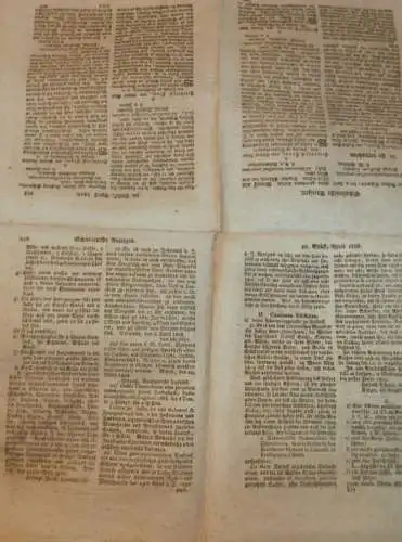 Zeitung Mecklenburg , 12.04.1806 , Stargard , Neustrelitz , Bützow , Grabow , Marnitz , Zierstorf , Krankow , Güstrow !!