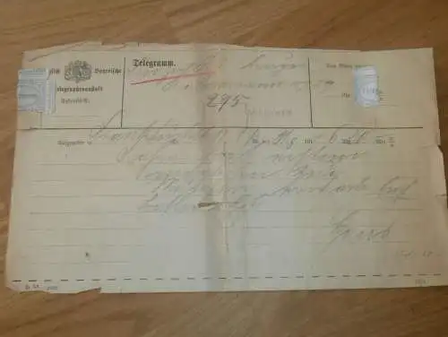 Telegramm - Mittenwald i. Bayern , 1914  !!!