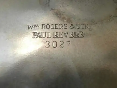 alter Sekt- Champagnerkühler , WM Rogers & Son - Paul Revere 3027 , silber ?? !!! Antik !!!