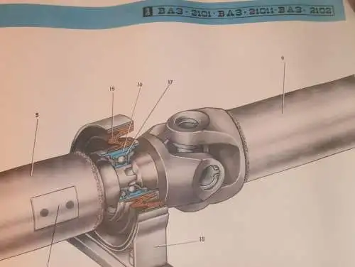 Lada BAS 2101 - großes altes Plakat - Gelenkwellen , Schautafel , UDSSR , DDR , Oldtimer , Russland , Auto Export , RAR