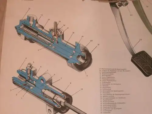 Lada BAS 2101 - großes altes Plakat - Kupplung , Schautafel , UDSSR , DDR , Oldtimer , Poster , Russland !! RAR