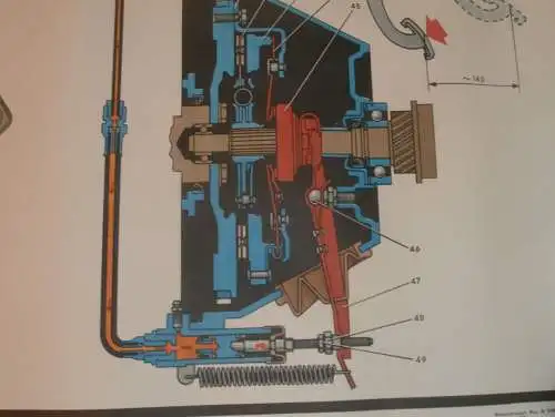 Lada BAS 2101 - großes altes Plakat - Kupplung , Schautafel , UDSSR , DDR , Oldtimer , Poster , Russland !! RAR