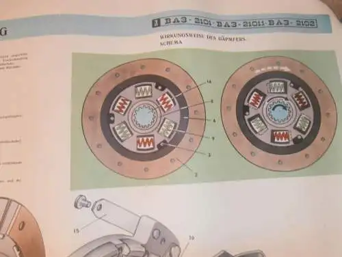 Lada BAS 2101 - großes altes Plakat - Kupplung , Schautafel , UDSSR , DDR , Oldtimer , Poster , Russland !! RAR