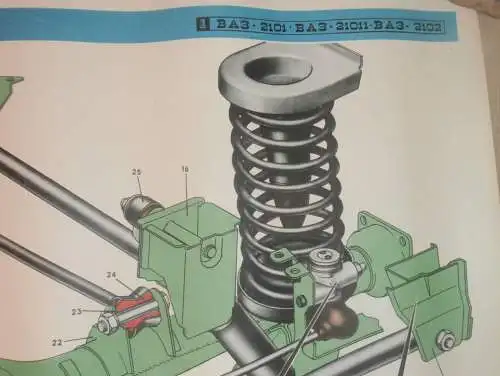 Lada BAS 2101 - großes altes Plakat - Radaufhängung , Schautafel , UDSSR , DDR , Oldtimer , Poster , Russland !!! RAR !!