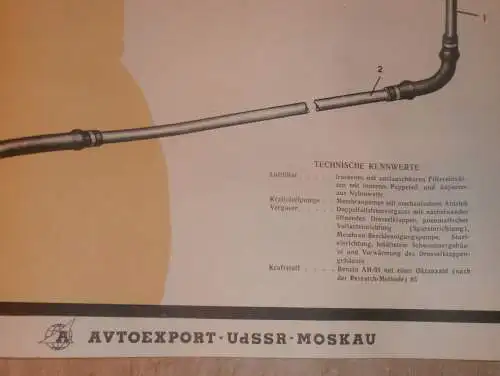 Lada BAS 2101 - großes altes Plakat - Kraftstoff , Schautafel , UDSSR , DDR , Oldtimer , Poster , Russland !!! RAR !!