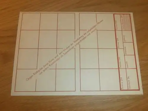 DDR - 5- Jahresplan , blanko Sparmarken Karte , Markenheft , Marken , Freiberg i. Sa. , Sparkasse , Bank !!