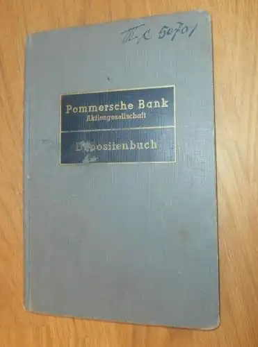 altes Sparbuch Stettin i. Pommern , 1940 - 1946 , Walter Schmidt in Stettin Braunsfelde i. Pommern , Sparkasse Demmin