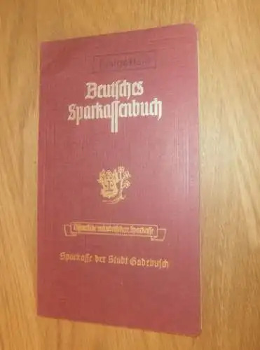 altes Sparbuch Gadebusch , 1944 - 1946 , Gadebusch i. Mecklenburg , Sparkasse , Bank  !!!