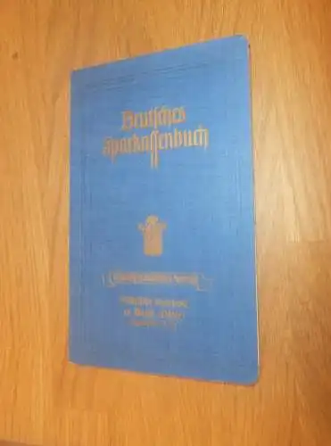 altes Sparbuch Barth , 1943 - 1944 , Marga Reinhardt in Barth i. Mecklenburg , Sparkasse , Bank  !!!
