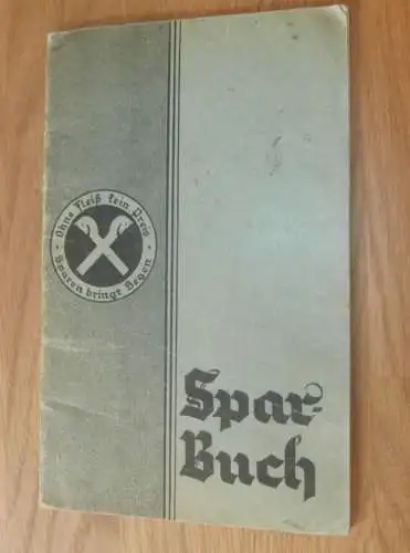 altes Sparbuch Verchen , 1937 - 1944 , Ulrich Meyer in Verchen b. Demmin i. Mecklenburg , Sparkasse , Bank  !!!