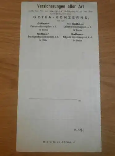 Rudolf Rabenhofer in Münchham b. Ering , 1926 , Versicherung , Simbach , Gothaer , alte Rechnung !!!