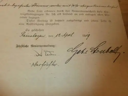 Revier Krümmel b. Lärz in Mecklenburg , 1919 , von Raden , Steinförde , Bückeburg , Reinshagen , Dokument !!!