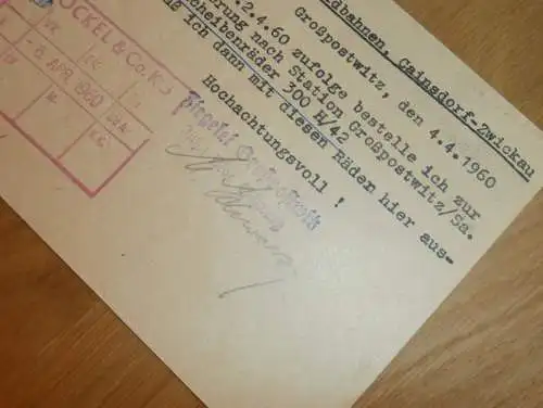 Ziegelei Großpostwitz - Max Schwarz , 1960 , Ganzsache , Reklame / Werbung , Ansichtskarte , Postkarte !