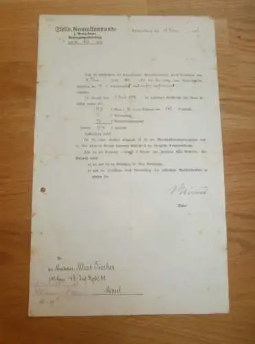 I. Armeekorps - Generalkommando - Königsberg , 1917 , Musketier Albert Fischer Inf.Rgt. 41 , Memel !!!