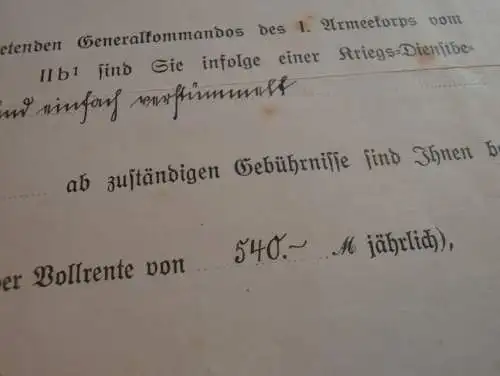 I. Armeekorps - Generalkommando - Königsberg , 1917 , Musketier Albert Fischer Inf.Rgt. 41 , Memel !!!