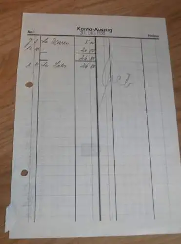 Eisenwaren - Großhandel - J.B. Häuser in Gießen , 1938 , altes Dokument / Rechnung , Reklame / Werbung , Giessen !!